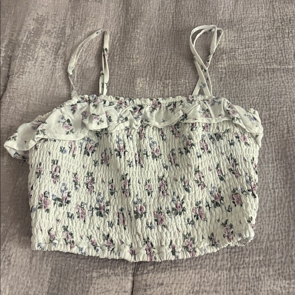 MATCHING SET: Hollister 2-Piece Smocked Floral Top/Skort Set - Picture 2 of 8